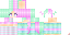 Minecraft skin texture, 64x32 legacy pixels