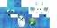 Minecraft skin texture, 64x32 legacy pixels