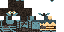 Minecraft skin texture, 64x32 legacy pixels