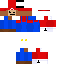 Minecraft skin texture, 64x64 pixels