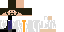 Minecraft skin texture, 64x32 legacy pixels