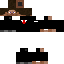 Black Minecraft skin texture, 64x64 pixels