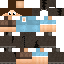 Minecraft skin texture, 64x64 pixels