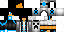 Minecraft skin texture, 64x32 legacy pixels