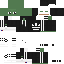 Black Minecraft skin texture, 64x64 pixels