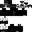 Black Minecraft skin texture, 64x64 pixels