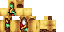 Minecraft skin texture, 64x32 legacy pixels