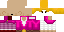 Minecraft skin texture, 64x32 legacy pixels