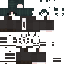 Gray Minecraft skin texture, 64x64 pixels