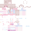 Red pink Minecraft skin texture, 64x64 pixels