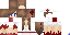 Minecraft skin texture, 64x32 legacy pixels