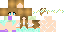 Minecraft skin texture, 64x32 legacy pixels