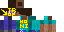Minecraft skin texture, 64x32 legacy pixels