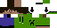 Minecraft skin texture, 64x32 legacy pixels