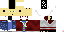 Minecraft skin texture, 64x32 legacy pixels