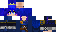 Minecraft skin texture, 64x32 legacy pixels