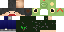 Minecraft skin texture, 64x32 legacy pixels