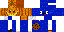 Minecraft skin texture, 64x32 legacy pixels