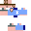 Minecraft skin texture, 64x64 pixels