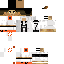 Minecraft skin texture, 64x64 pixels