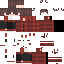 Red Minecraft skin texture, 64x64 pixels