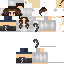 Minecraft skin texture, 64x64 pixels