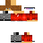 Minecraft skin texture, 64x64 pixels