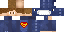 Minecraft skin texture, 64x32 legacy pixels