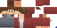 Minecraft skin texture, 64x32 legacy pixels