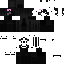 Black Minecraft skin texture, 64x64 pixels