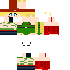 Minecraft skin texture, 64x64 pixels