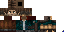 Minecraft skin texture, 64x32 legacy pixels