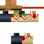 Minecraft skin texture, 64x64 pixels