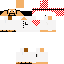 Minecraft skin texture, 64x64 pixels