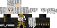 Minecraft skin texture, 64x32 legacy pixels