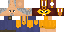 Minecraft skin texture, 64x32 legacy pixels