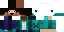 Minecraft skin texture, 64x32 legacy pixels