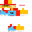 Minecraft skin texture, 64x64 pixels