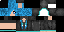Minecraft skin texture, 64x32 legacy pixels