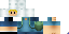 Minecraft skin texture, 64x32 legacy pixels