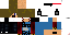 Minecraft skin texture, 64x32 legacy pixels