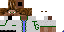 Minecraft skin texture, 64x32 legacy pixels