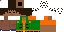 Minecraft skin texture, 64x32 legacy pixels