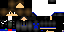 Minecraft skin texture, 64x32 legacy pixels