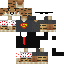 Minecraft skin texture, 64x64 pixels