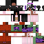 Minecraft skin texture, 64x64 pixels