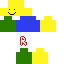 Minecraft skin texture, 64x64 pixels