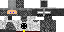 Minecraft skin texture, 64x32 legacy pixels