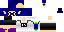 Minecraft skin texture, 64x32 legacy pixels