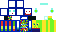 Minecraft skin texture, 64x32 legacy pixels
